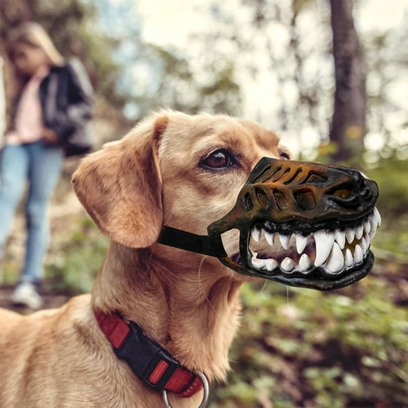 Halloween Scary Dog Mask, Rubber Costume Face Mask for Halloween Party Cosplay Haunted Houses Photo Props, Animal Character Accessory for Adults, Indoor Outdoor Event Costume, Style D