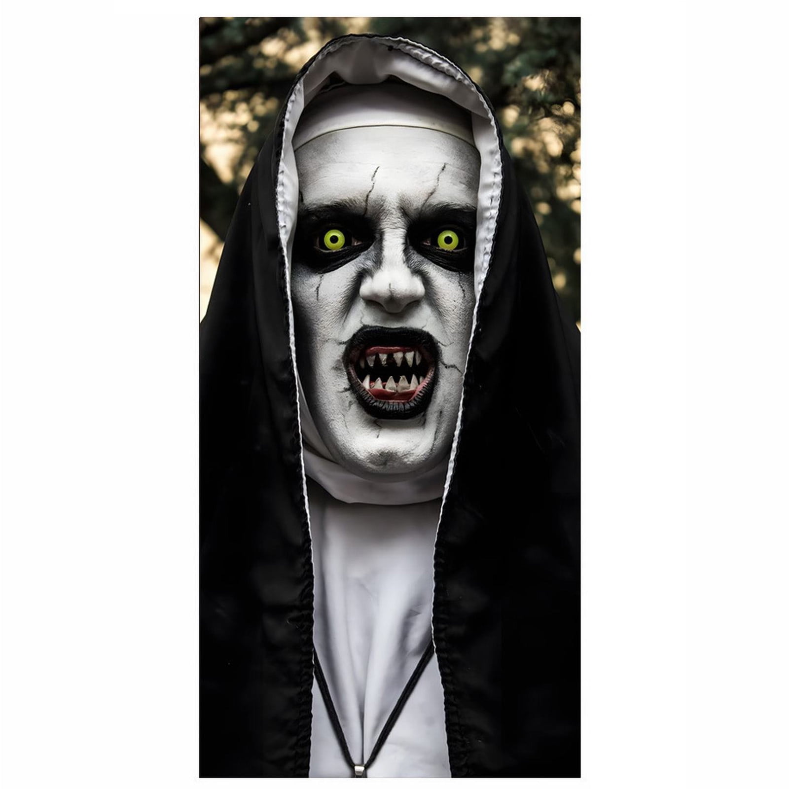 Scary Halloween Photo Backdrop - Horror Movie Character Banner For Party Decorations