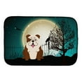 thumbnail image 1 of Halloween Scary English Bulldog Brindle White Dish Drying Mat, 1 of 1