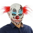 thumbnail image 1 of Halloween Scary Evil Clown Mask Horror Face Zombie Costume, 1 of 4