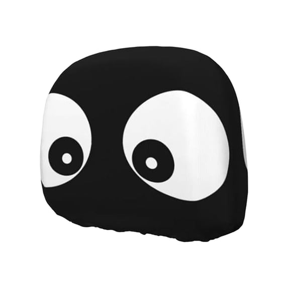 Halloween Scary Eyes 2 Pack, Car Headrest Covers, Car Seat Head Rest Protector, Soft Skin-Friendly, Wear-Resistant, Washable, Easy Clean, for RV, Truck, Seda,n Commuting, Travel, All Season, Drivers