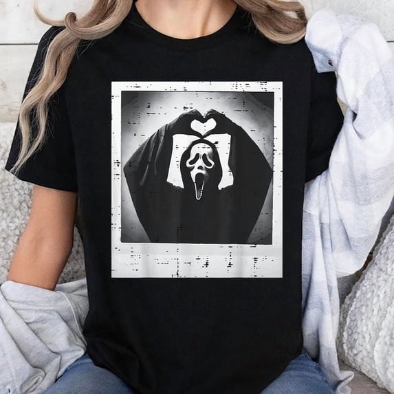 Halloween Scary Face Hand Heart Horror Costume Unisex T-Shirt