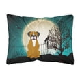 thumbnail image 1 of Halloween Scary Flashy Fawn Boxer Canvas Fabric Decorative Pillow, 1 of 3