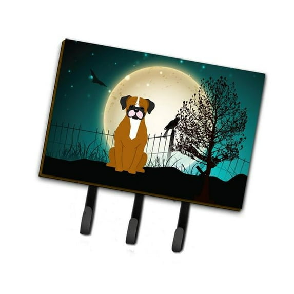 Halloween Scary Flashy Fawn Boxer Leash or Key Holder