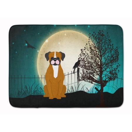 Halloween Scary Flashy Fawn Boxer Machine Washable Memory Foam Mat