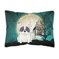 thumbnail image 1 of Halloween Scary French Bulldog Piebald Canvas Fabric Decorative Pillow, 1 of 3