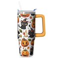 thumbnail image 1 of Halloween Scary Ghost 30 Oz Tumbler with Handle and Straw, Spooky Stainless Steel Cup, Gift for Women, 1 of 5