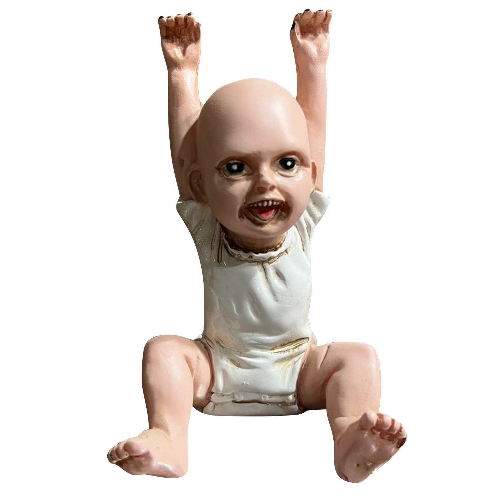 Halloween Scary Ghost Baby Doll Ornament Creepy Zombie Baby Resin ...