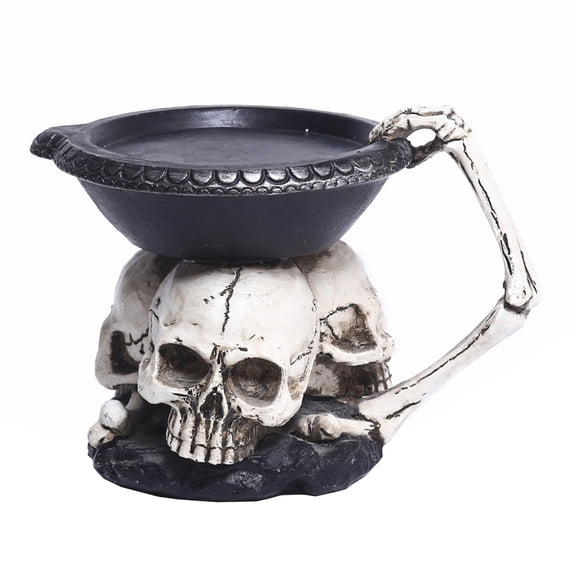 Halloween Scary Ghost Head Trays — Realistic Cracks with Eerie Shadows, Halloween Decorations for Halloween Parties & Trick or Treat Nights for Halloween with spooky party setups