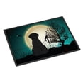 thumbnail image 1 of Halloween Scary Giant Schnauzer Indoor or Outdoor Mat, 18 x 0.25 x 27 in., 1 of 1