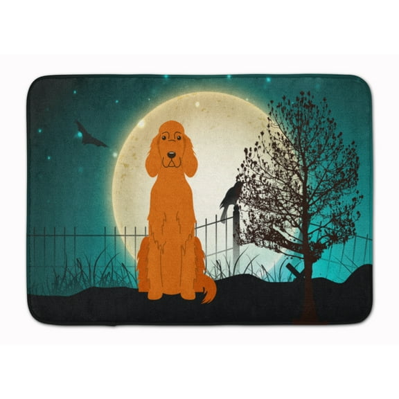 Halloween Scary Irish Setter Machine Washable Memory Foam Mat