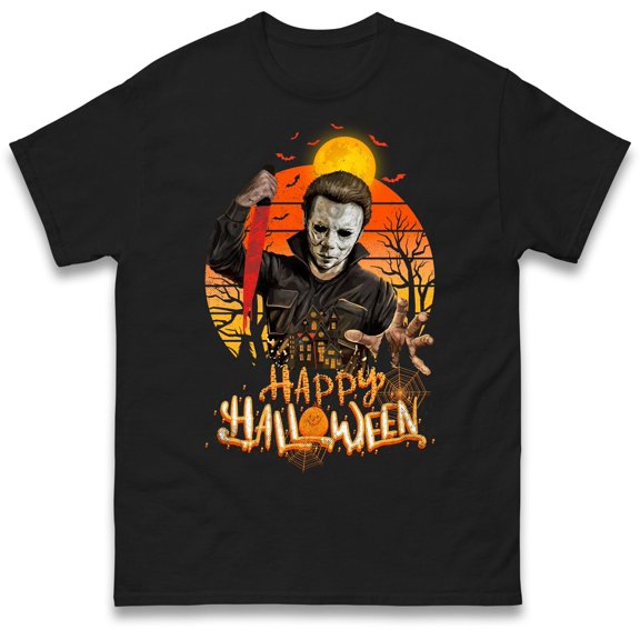 Halloween Scary Killer Character T Shirt,Halloween Horror Night Party Tee,Spooky