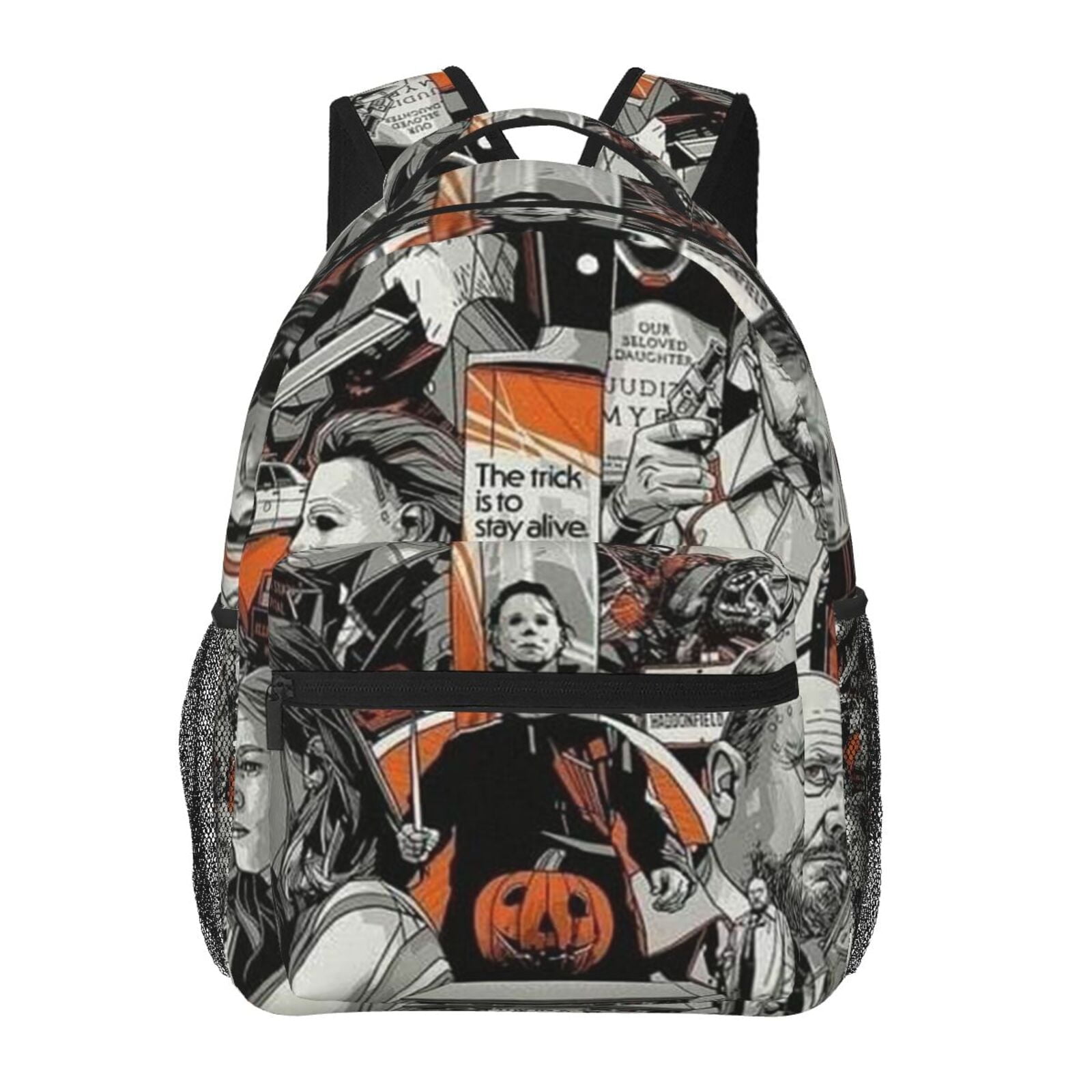 Halloween Scary Michael Myers Adjustable Laptop Backpack School Student Book Bag Satchel Rucksack Shoulders Daypack For Adult And Kids Walmart Business Supplies