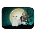 thumbnail image 1 of Halloween Scary Miniature Schanuzer White Dish Drying Mat, 1 of 1