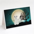 thumbnail image 1 of Halloween Scary Miniature Schnauzer White Greeting Cards & Envelopes - Pack of 8, 1 of 1
