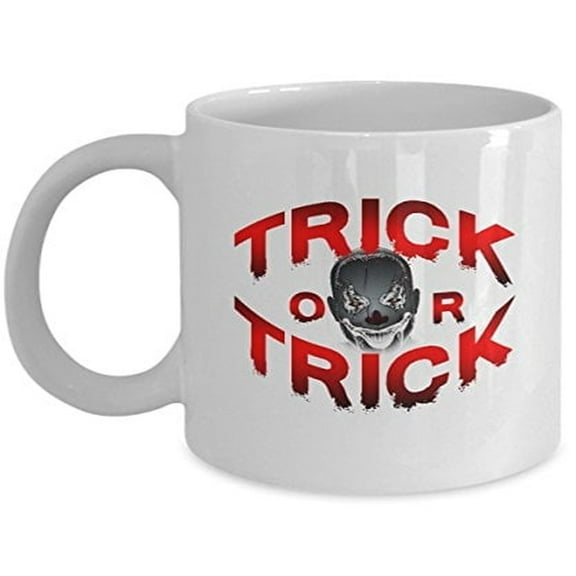 Halloween 11 oz Coffee Mug - Scary Design for Trick or Treat Lovers White Ceramic Gift