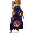 thumbnail image 1 of Halloween Scary Night Full Moon Fine Art Sleeveless Dress Summer Dress Woman 2025, 1 of 7