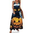 thumbnail image 1 of Halloween Scary Night Full Moon Fine Art Sleeveless Dress Summer Dress Woman 2025, 1 of 7