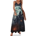 thumbnail image 1 of Halloween Scary Night Full Moon Fine Art Sleeveless Dress Summer Dress Woman 2025, 1 of 7