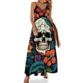 thumbnail image 1 of Halloween Scary Night Full Moon Sleeveless Dress Women's Luxury Party Dress Birthday Dresses for Women, 1 of 7