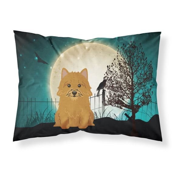 Halloween Scary Norwich Terrier Fabric Standard Pillowcase