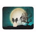 thumbnail image 1 of Halloween Scary Papillon Black White Machine Washable Memory Foam Mat, 1 of 4
