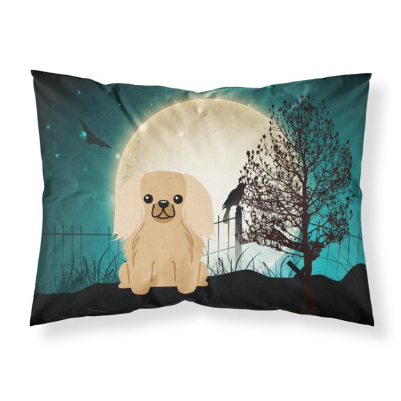 Halloween Scary Pekingese Fawn Sable Fabric Standard Pillowcase