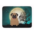 thumbnail image 1 of Halloween Scary Pug Brown Machine Washable Memory Foam Mat, 1 of 4