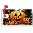 thumbnail image 1 of Halloween Scary Pumpkins Maple Leaves Decoration Mailbox Cover with Magnetic Strip Fall Harvest Mailbox Wraps Post Letter Box Cover Standard Size 21" X 18" for Garden Outdoor Yard Decor, 1 of 6