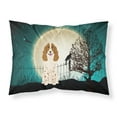 thumbnail image 1 of Halloween Scary Russian Spaniel Fabric Standard Pillowcase, 1 of 2