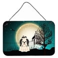 thumbnail image 1 of Halloween Scary Shih Tzu Black & White Wall or Door Hanging Prints, 1 of 1