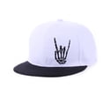 thumbnail image 1 of Halloween Scary Skull-Printed Caps Snapback Hats For Men Baseball Cap Adjustable Flat Bill Trucker Dad Hat Skeleton Hand Snap Backpack Skateboard Hats For Boys, 1 of 2
