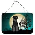 thumbnail image 1 of Halloween Scary Standard Schnauzer Black Wall or Door Hanging Prints, 1 of 1