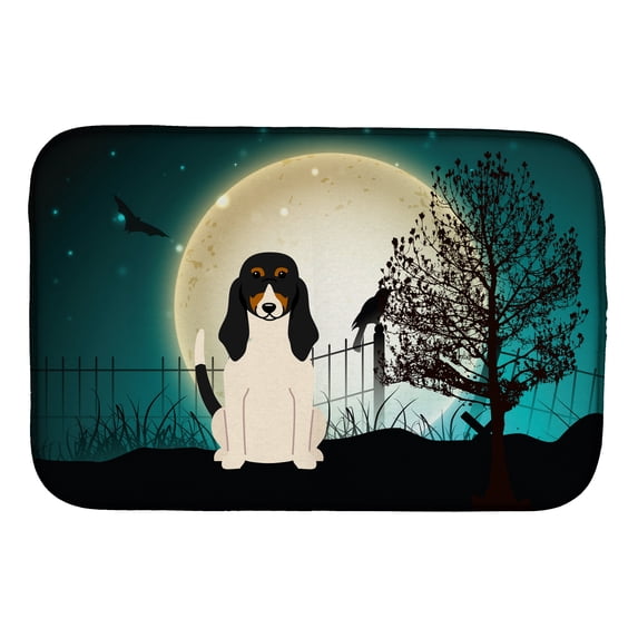 Halloween Scary Swiss Hound Dish Drying Mat