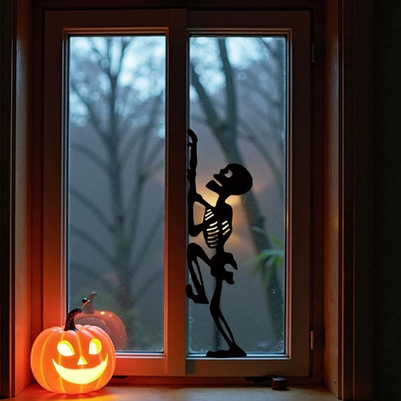 Halloween Scary Window Stickers--Skeletons Style