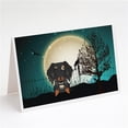 thumbnail image 1 of Halloween Scary Wire Haired Dachshund Dapple Greeting Cards & Envelopes - Pack of 8, 1 of 1