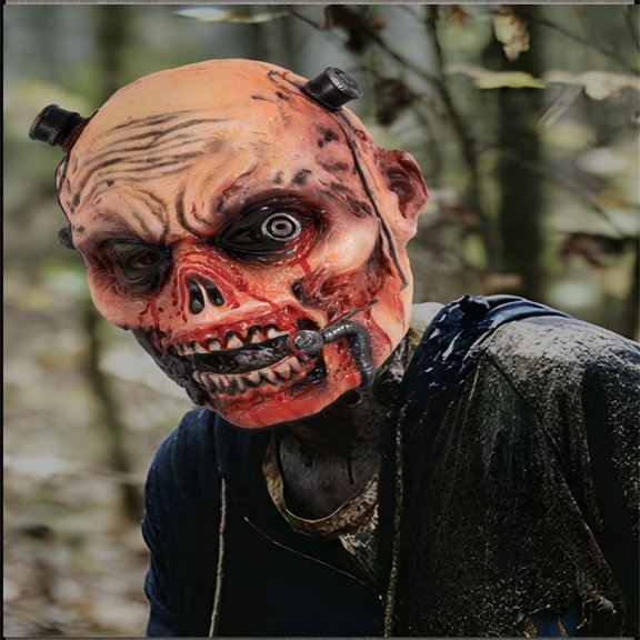 Halloween Scary Zombie Mask Realistic Horror Costume Headwear For Party Cosplay 1 Pc