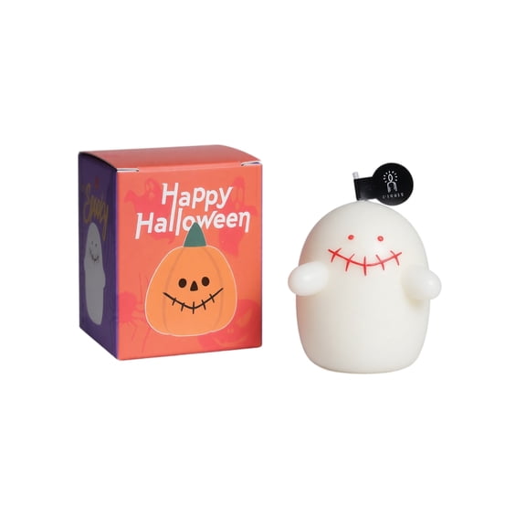 Halloween Scented Candle, Cute Ghost Shaped Aromatherapy Candle, English Pear and Freesia Fragrance, Spooky Halloween Ambience Decor, Handmade Holiday Present for Home Party