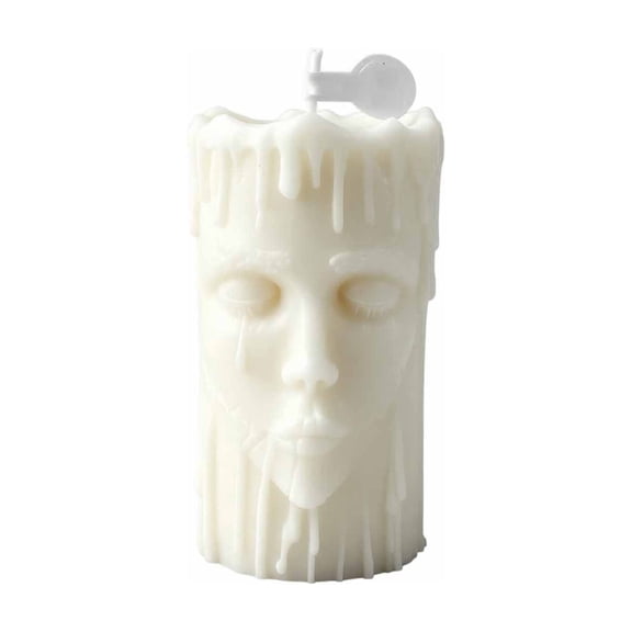 Halloween Scented Pillar Candle Drip Effect Decorative Wax Candle for Home Table Centerpiece Party Decor Gift