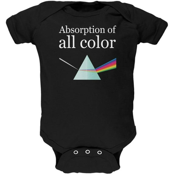 Halloween Science Absorption of Color Costume Costume Soft Baby One Piece Black 0-3 M