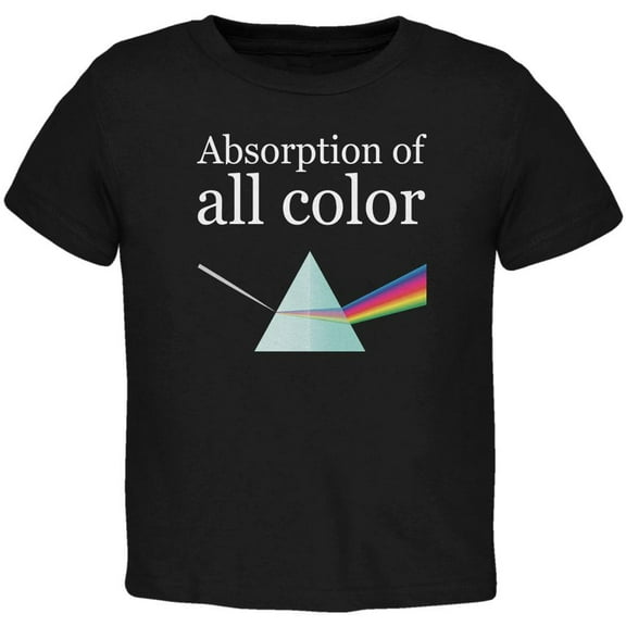 Halloween Science Absorption of Color Costume Toddler T Shirt Black 4T