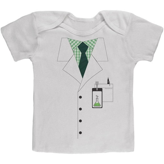 Halloween Scientist Costume Baby T Shirt White 24 Month