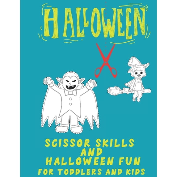 Halloween Scissor Skills: Preschool Activity Book for Toddlers and Kids (Paperback)