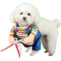 Halloween Scissors Style Doll Dog Costume for Cat Puppy and Medium Size Dog, Pet Adjustable Doll Funny Special Clothes Cosplay Party Pet Clothes Christmas Costume