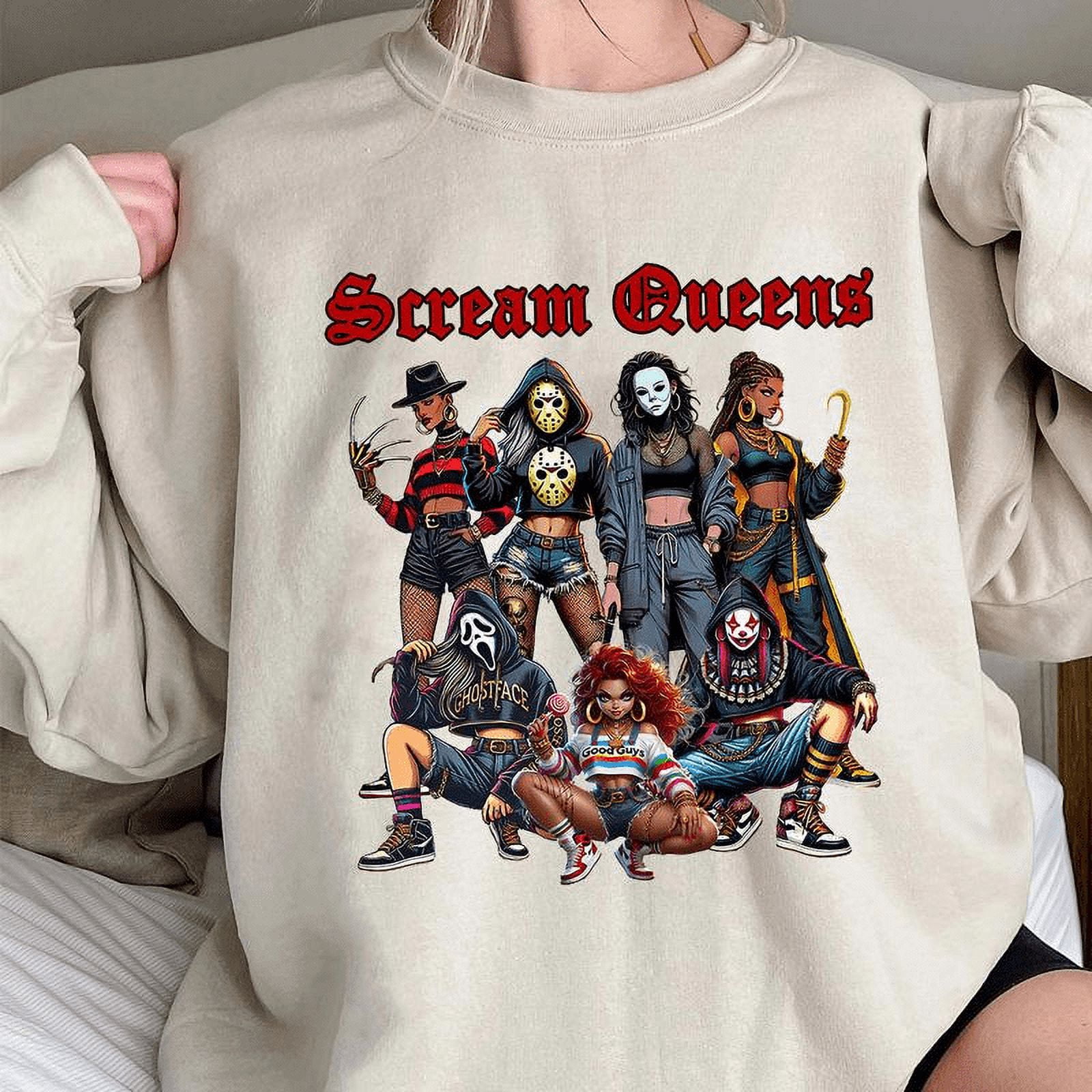Halloween Scream Queens Shirt, Halloween Horror Characters Shirt