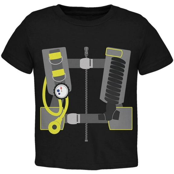 Halloween - Scuba Diver Costume Toddler T Shirt Black 4T