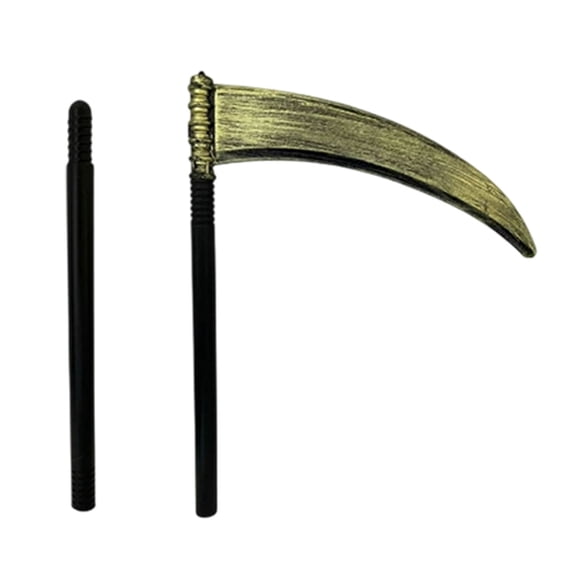 Halloween Scythe Prop Plastic Costume Accessory for Cosplay Party B A 1pc