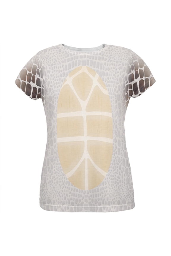 Halloween Sea Turtle Costume All Over Womens T Shirt Multi LG