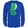 thumbnail image 1 of Halloween Seahorse Costume Green Mens Long Sleeve T Shirt Royal X-LG, 1 of 1