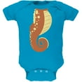 thumbnail image 1 of Halloween Seahorse Costume Orange Soft Baby One Piece Turquoise 9-12 M, 1 of 1